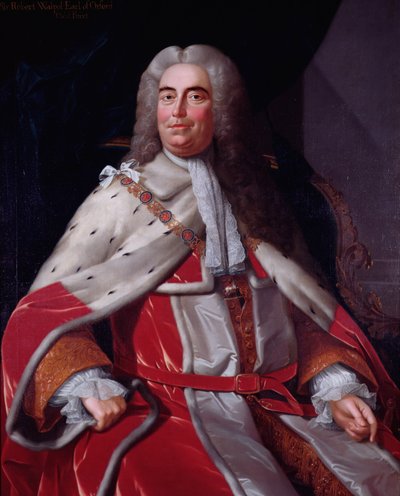 Sir Robert Walpole, Earl of Orford (1676-1745), First Lord of the Treasury and Chancellor of the Exchequer by Michael Dahl